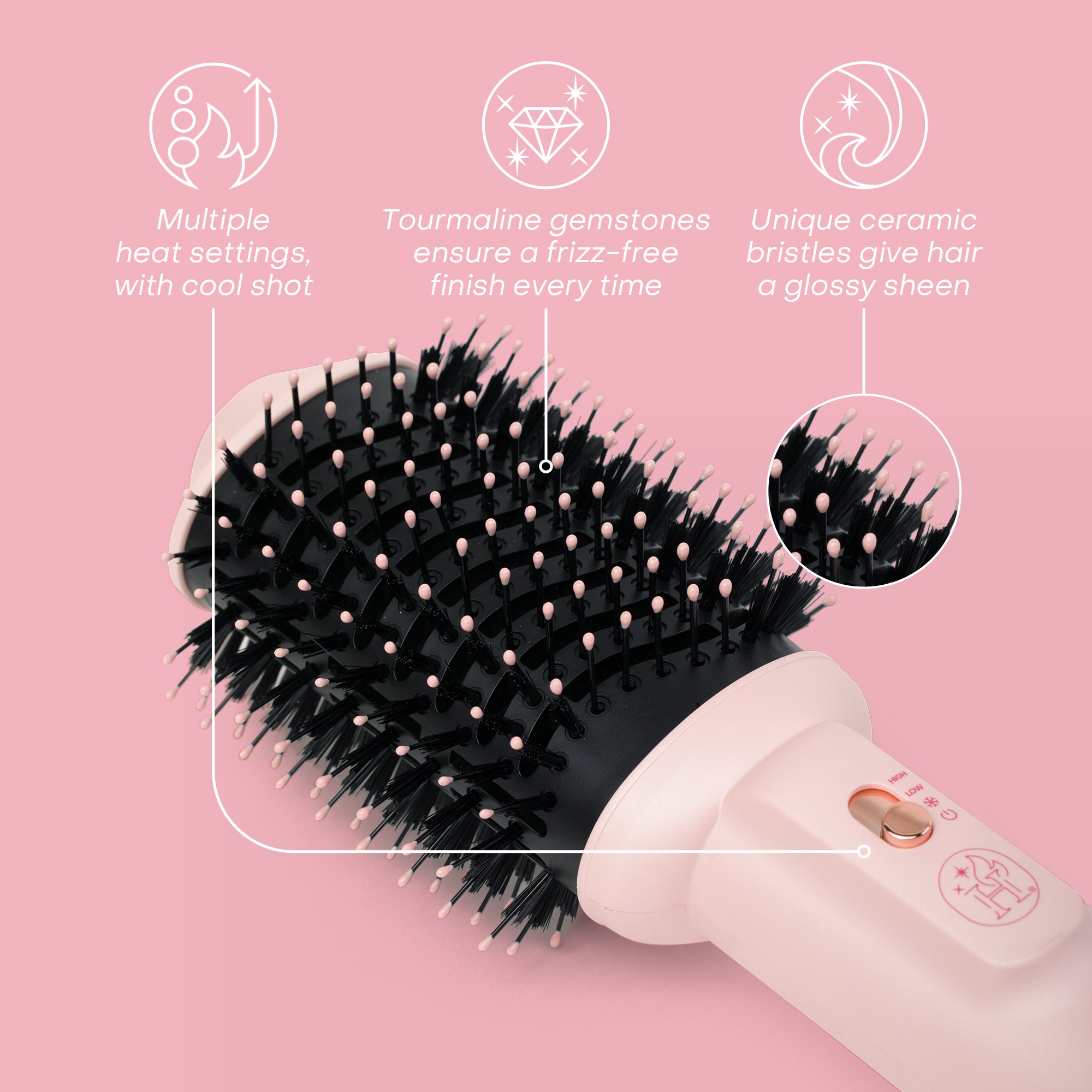 Ionic hair brush dryer best sale