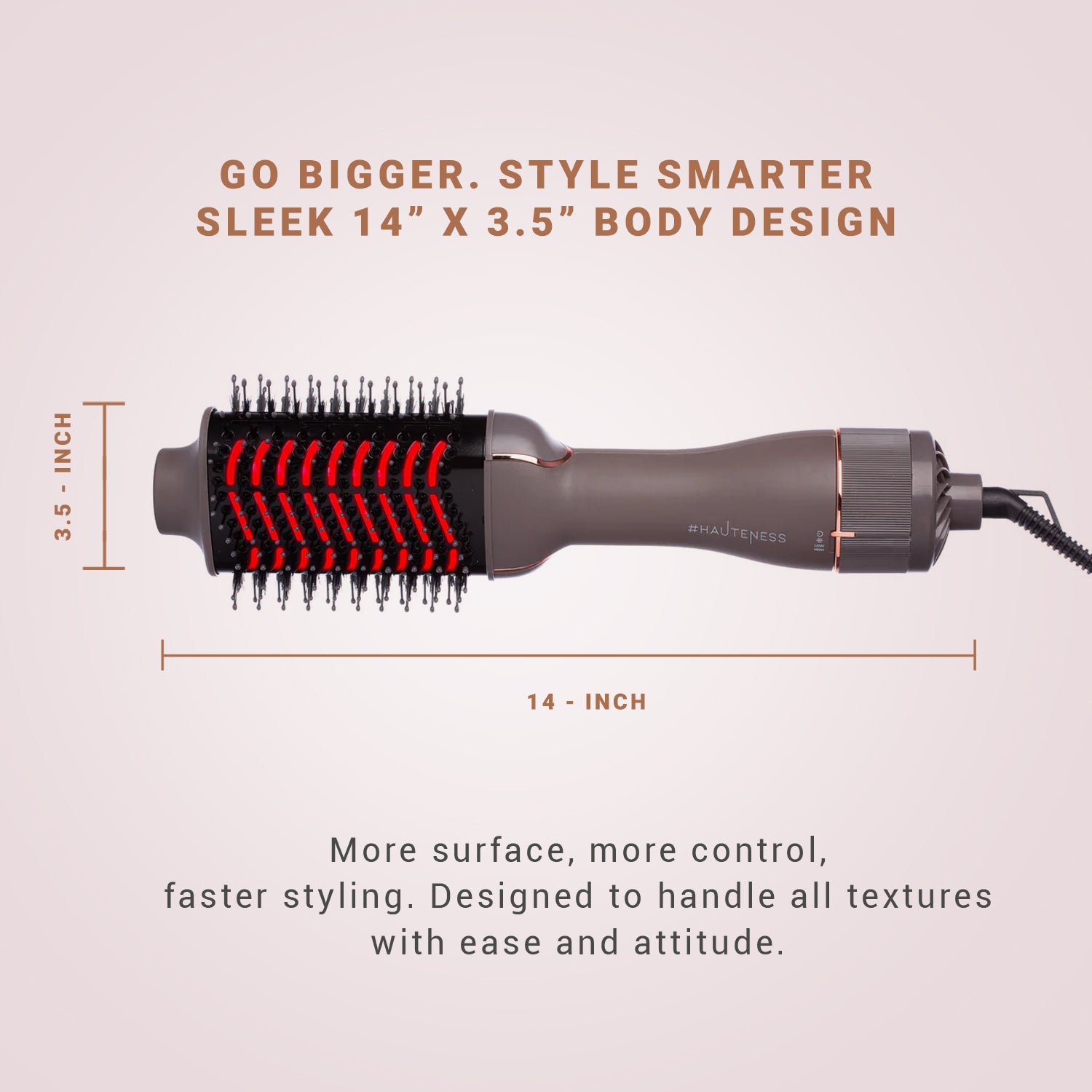 4inONE Blowout Brush Hair Dryer with Infrared technology