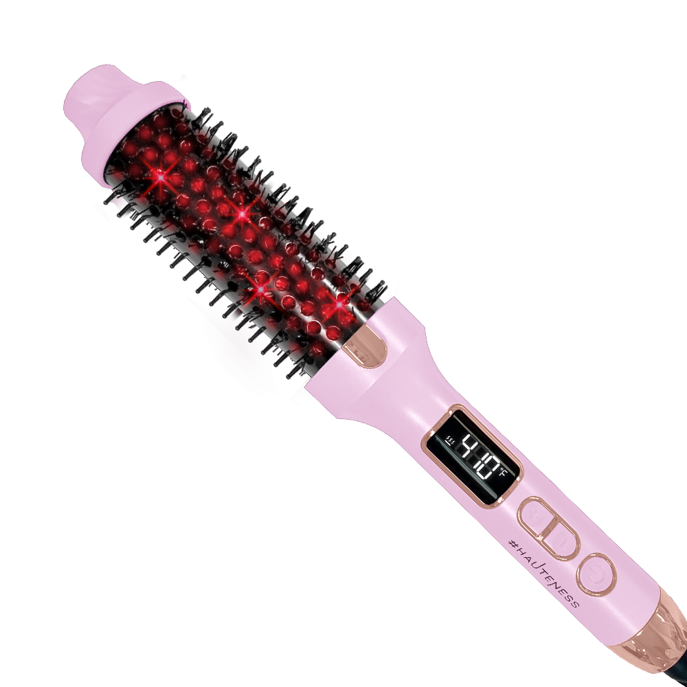 Thermal Straighten & Curl Round Hot Brush with Infrared Technology