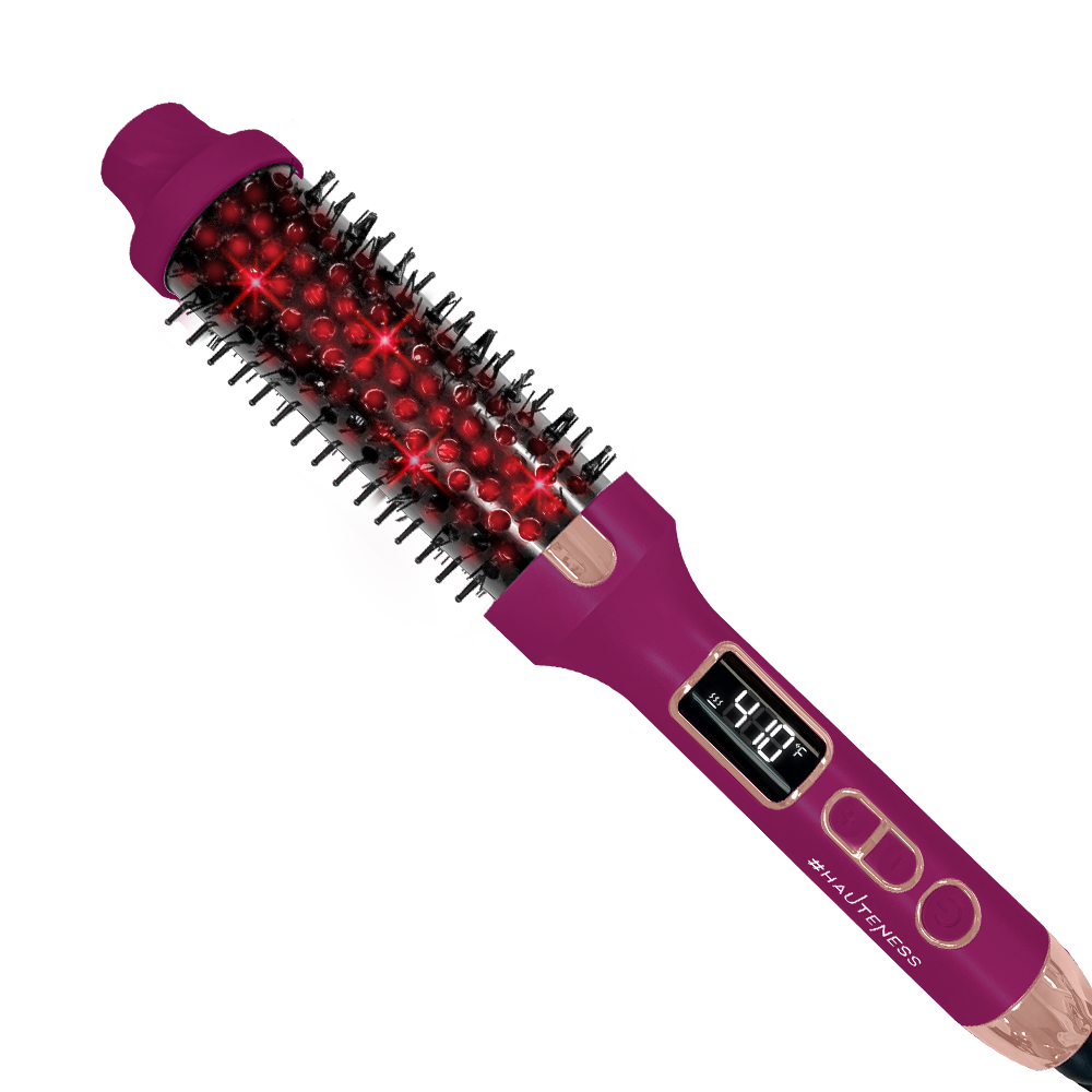 Thermal Straighten & Curl Round Hot Brush with Infrared Technology