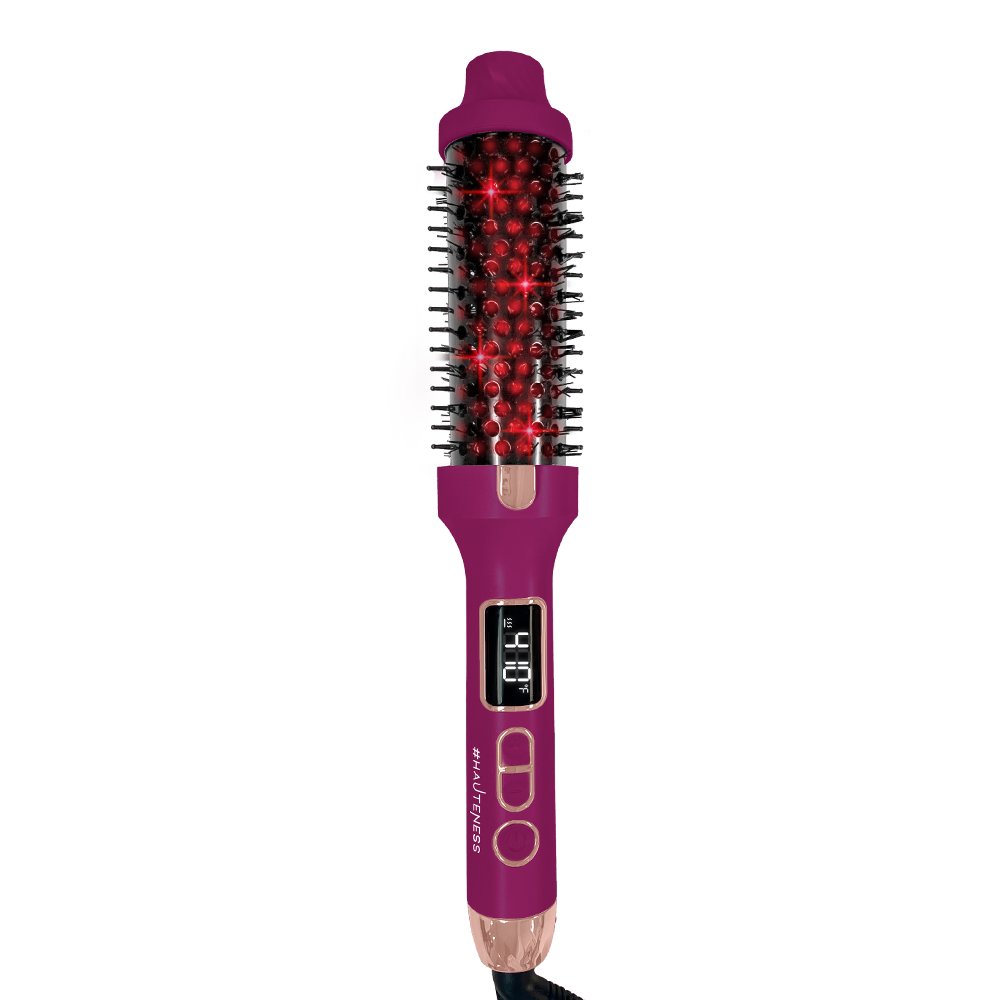 Thermal Straighten & Curl Round Hot Brush with Infrared Technology