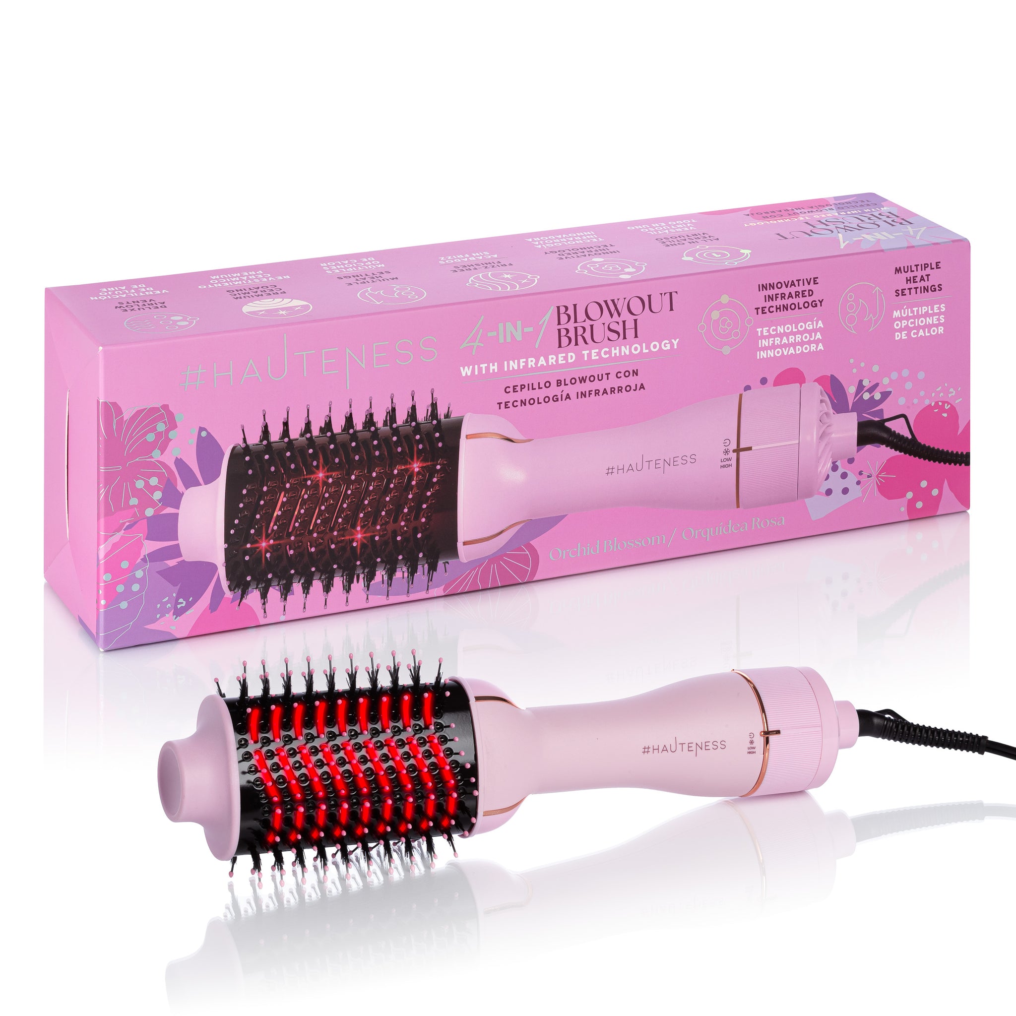 4inONE Blowout Brush Hair Dryer with Infrared technology